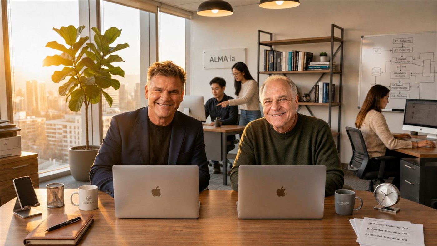 Marcelo López y Aldo Chotzen, fundadores de Conciencia Lab
